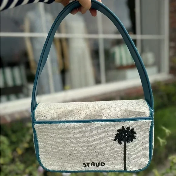 STAUD BEADED TOMMY BAG LA Limited Collection - Picture 4 of 9